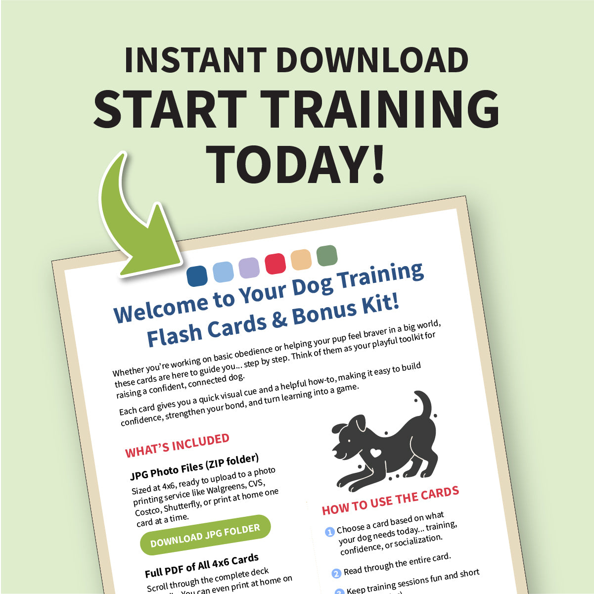 Instant Download. Start training your dog today.