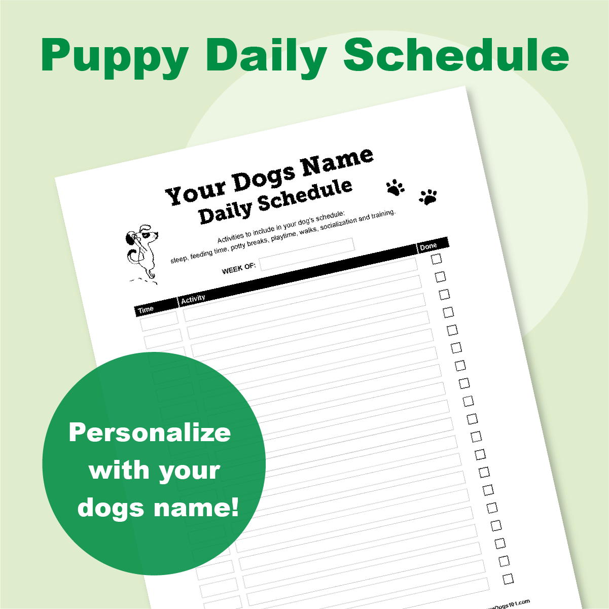 Puppy Daily Schedule Chart ( Digital and Printable ) – Rescue Dogs 101 puppy-daily-schedule-chart-digital-and-printable-rescue-dogs-101