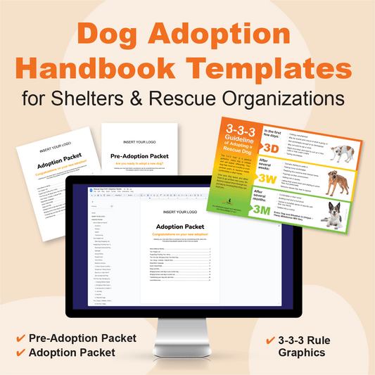 Dog Adoption Handbook Templates for shelters and rescue organizations