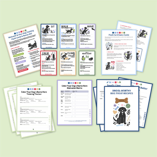 Dog Training Flash Cards and Bonus Kit 