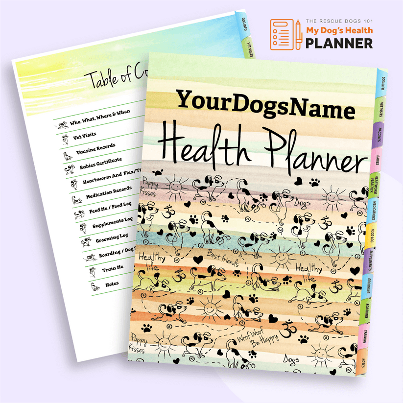 My Dog's Health Planner - Printable Dog Health Record – Rescue Dogs 101