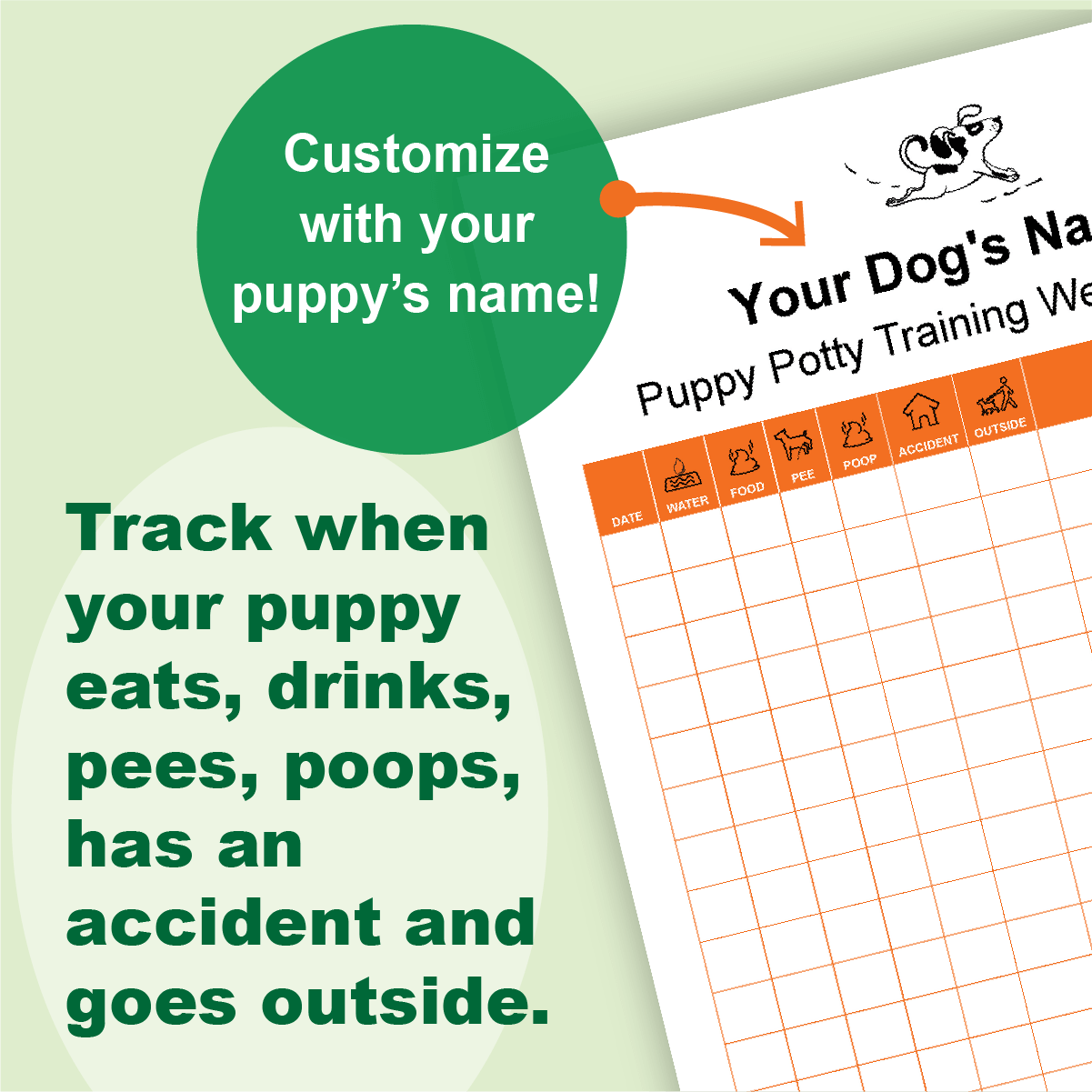 Puppy Potty Training Printable Pack – Rescue Dogs 101